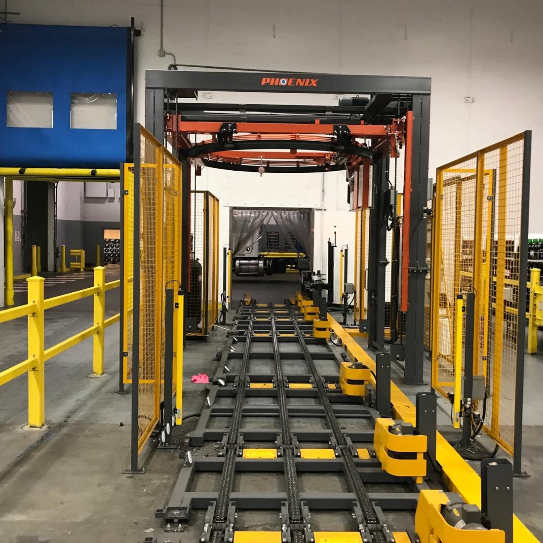 Phoenix rotary ring stretch wrapper serviced by Indust Solutions